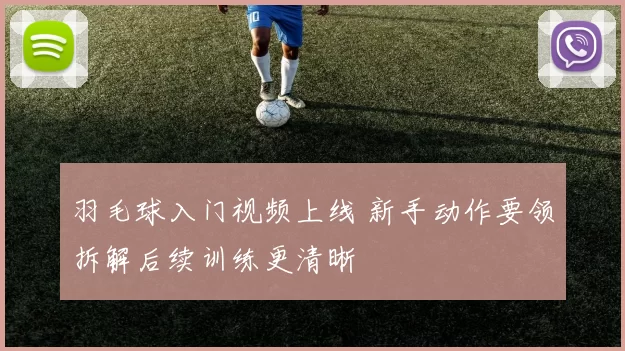 羽毛球入门视频上线 新手动作要领拆解后续训练更清晰